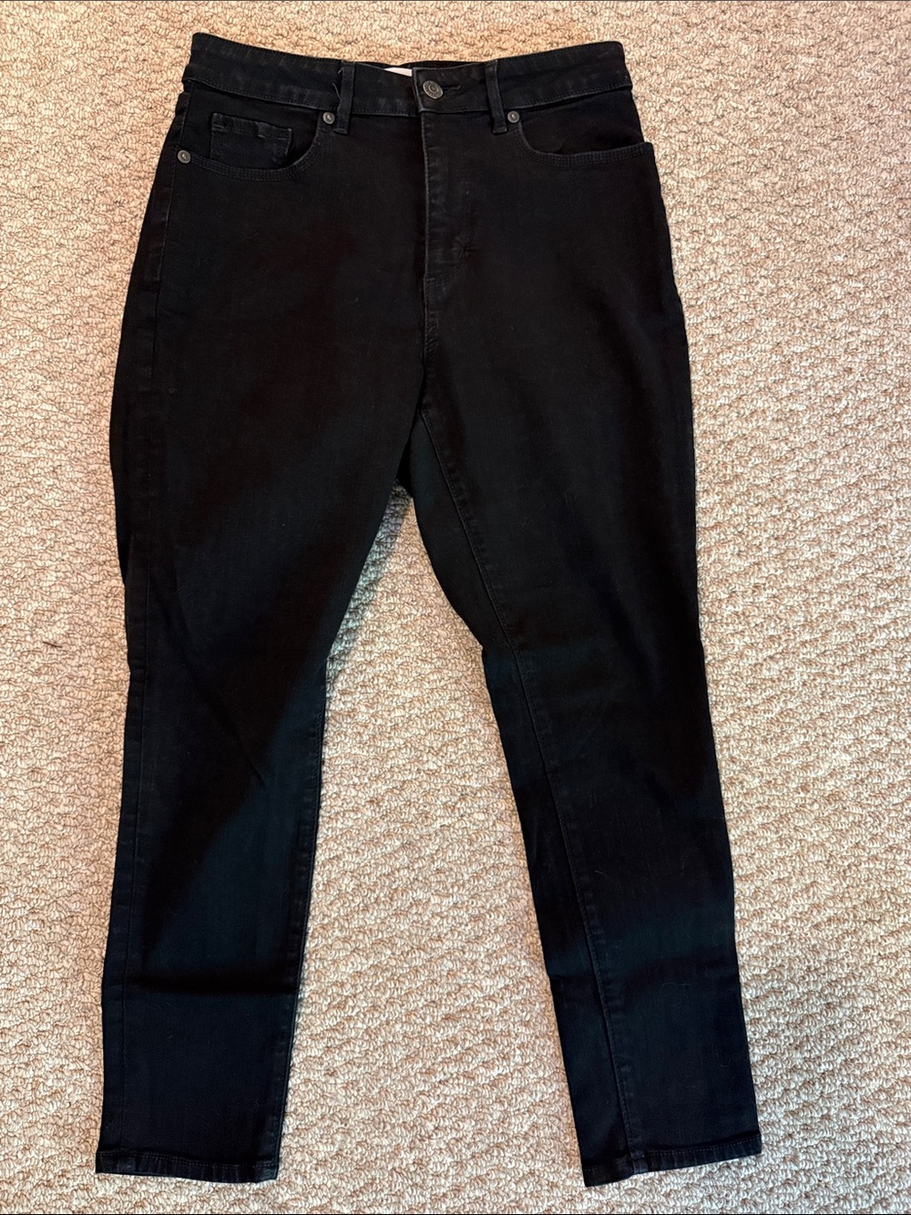 LOFT Curvy Skinny Black Jeans 28/6P